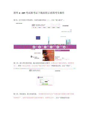 CET考试准考证流程示意图考生操作.docx