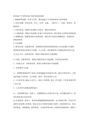 商业地产开发财务部门组织架构的搭建.docx