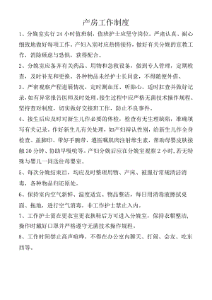 产房工作制度.docx