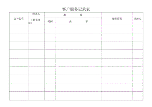 客户服务记录表.docx
