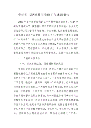 党组织书记抓基层党建工作述职报告.docx