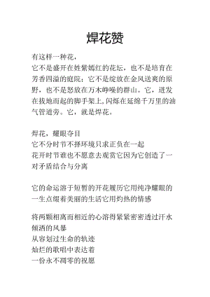 焊花赞诗歌入场教育.docx