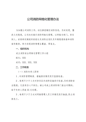 公司消防网格化管理办法.docx