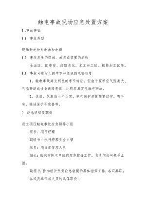 触电现场处置方案.docx