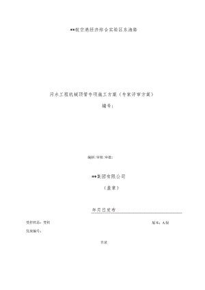 市政污水工程顶管施工方案（专家评审通过）.docx