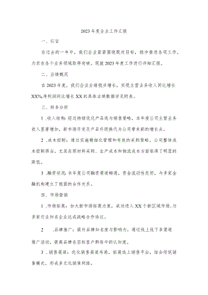 23年度企业工作汇报.docx