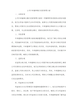 公司外部董事履行经营管理方面.docx