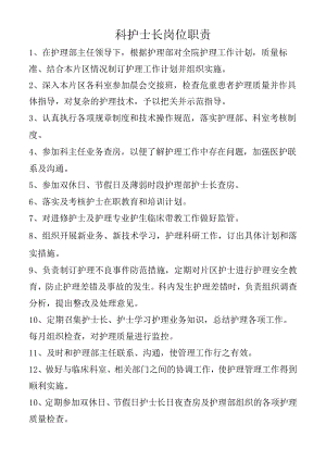 科护士长岗位职责.docx