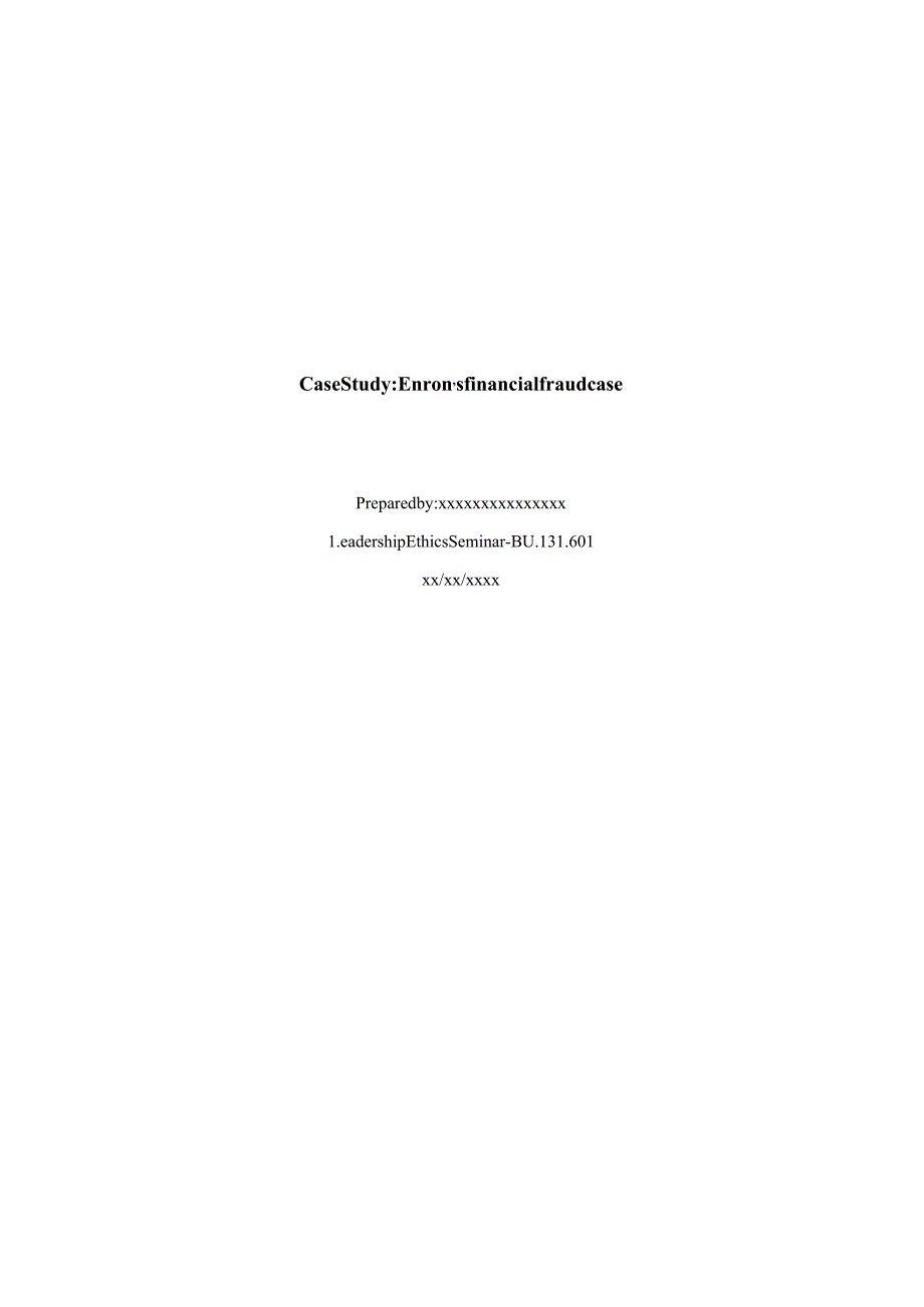 CaseStudyEnron'sfinancialfraudcase.docx_第1页