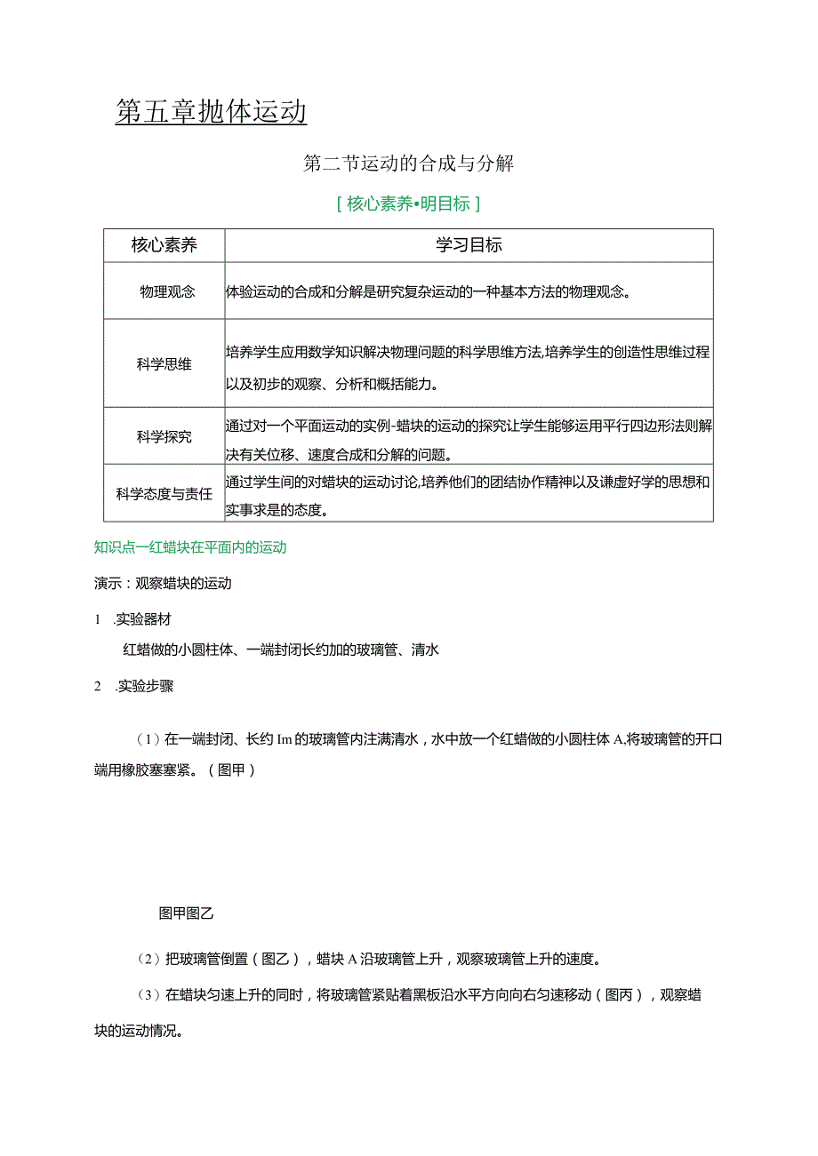 5.2运动的合成与分解(解析版).docx_第1页
