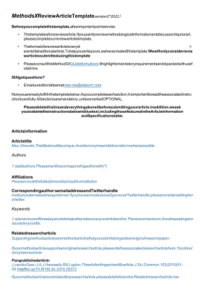 Elsevier期刊《MethodsX》论文投稿模板.docx