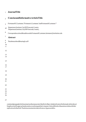 《Hindawi》期刊论文投稿格式模板.docx