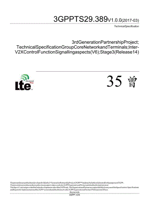 TS29.389V1.0.0(2017-03)Inter-V2XControlFunctionSignallingaspects(V6);.docx