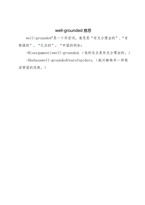 well-grounded意思.docx