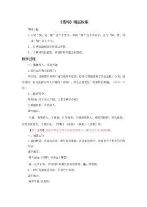 《雪梅》精品教案.docx