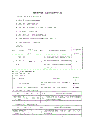 “能源审计报告”核查专项经费中标公告.docx