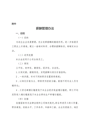 XX科技有限公司《薪酬管理办法》.docx