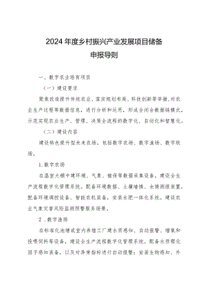 2024年度建德市乡村振兴产业发展储备项目申请表.docx