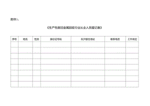 《生产性废旧金属收购行业从业人员登记表》.docx
