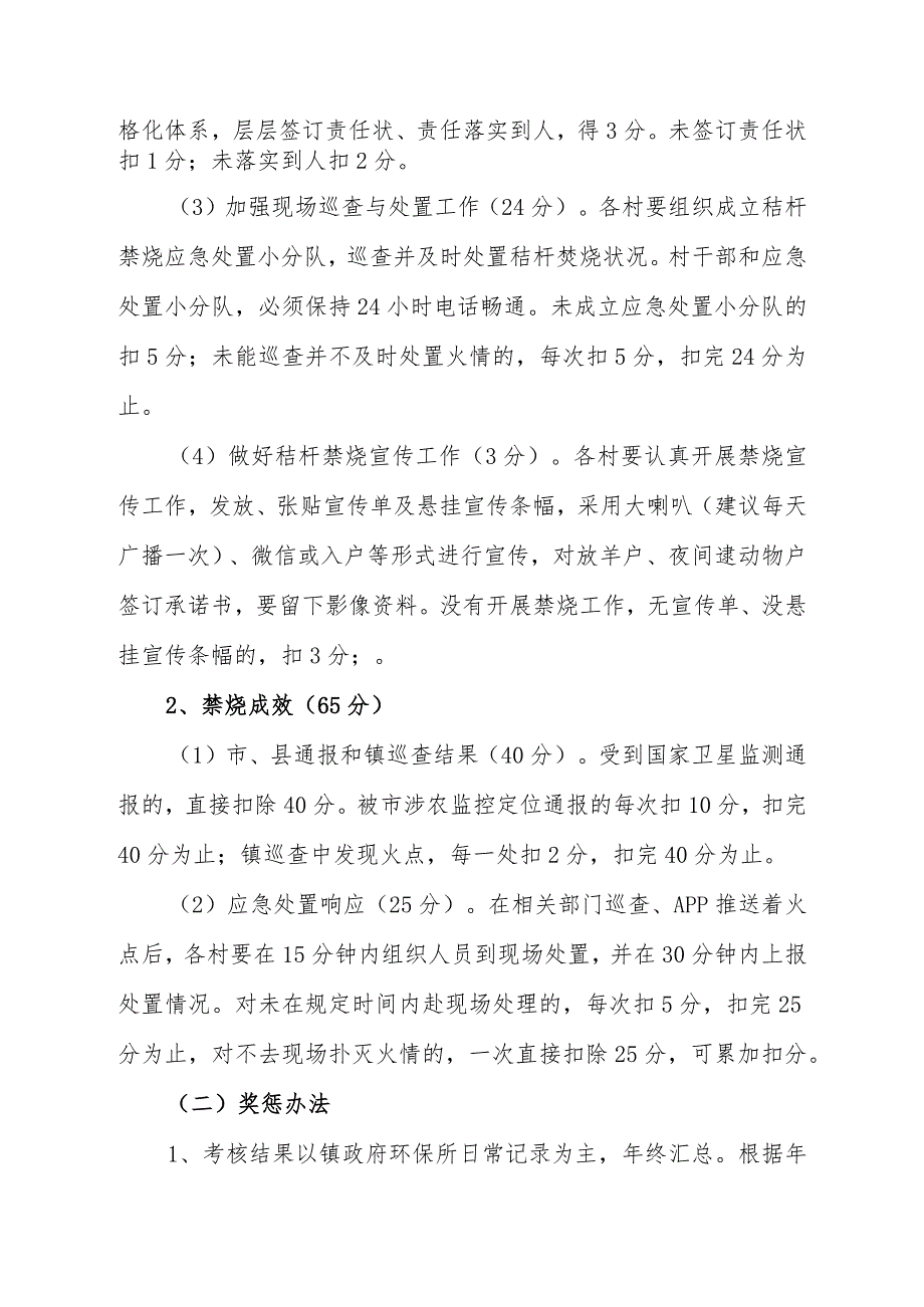 XX乡镇秸秆禁烧考核办法.docx_第2页