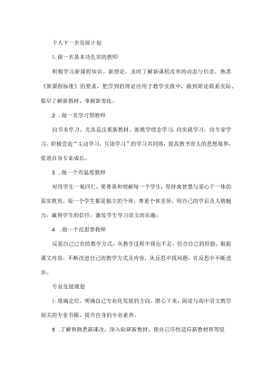 个人下一步发展计划.docx