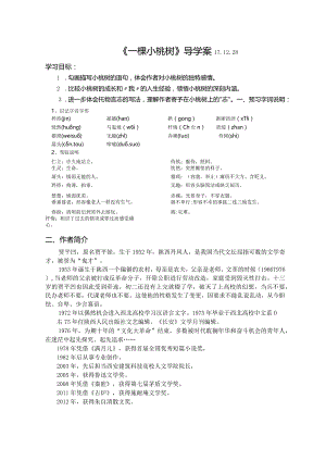 一棵小桃树导学案.docx
