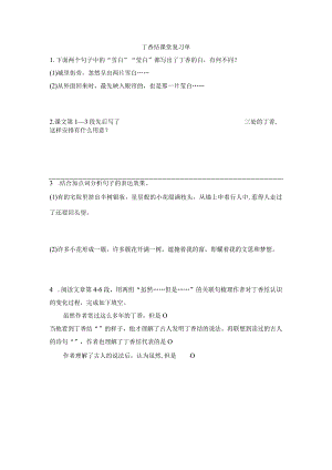丁香结课堂复习单.docx