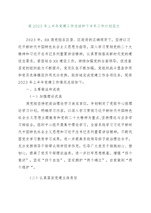 【精品行政公文】2023年上半年党建工作总结和下半年计划汇报报告（精品版）【最新资料】.docx