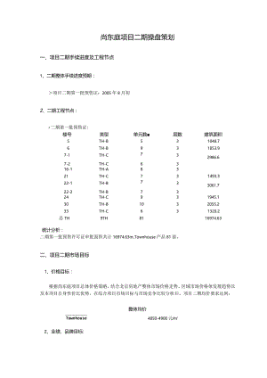 尚东庭项目二期操盘策划.docx
