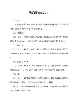 咨询报告的范本.docx