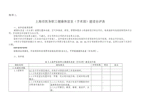 上海市医务职工健康休息室（手术部）建设自评表.docx