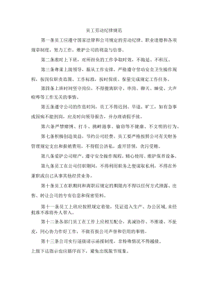 员工劳动纪律规范.docx