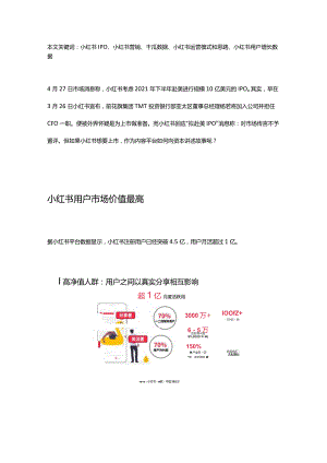 小红书被传将赴美IPO小红书运营模式和思路.docx