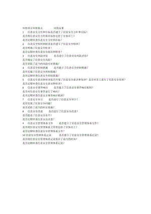 信息安全管理体系审核检查表.docx