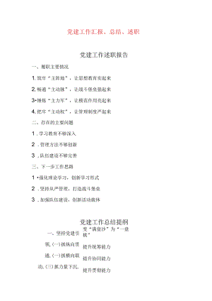 党建工作汇报、总结、述职.docx