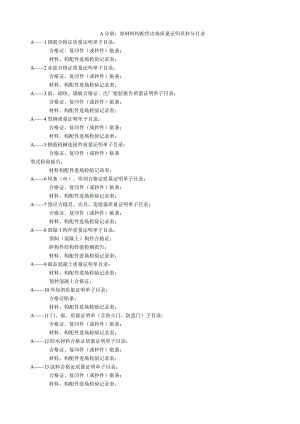 建筑工程资料详细目录.docx