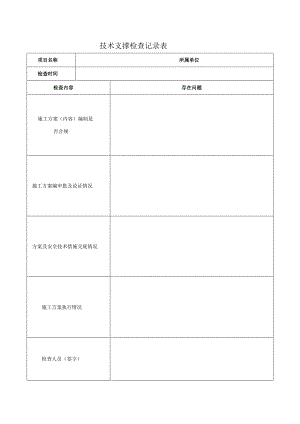 技术支撑检查记录表.docx