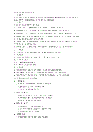 幼儿园各班区域环创评比方案.docx