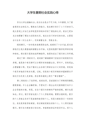 大学生暑期社会实践心得.docx
