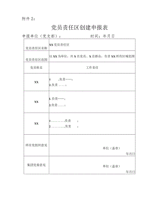 党员责任区创建表、结项表.docx