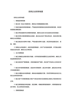 担保企业财务制度.docx