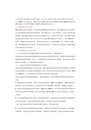 公办学校运行管理情况专项审计报告（2023年）.docx