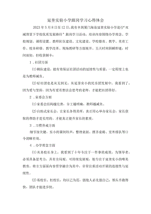 延奎实小跟岗心得体会.docx