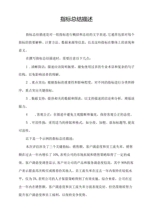 指标总结描述.docx