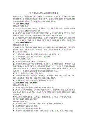 医疗器械经营企业管理制度要求.docx