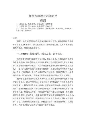 师德专题教育活动总结.docx