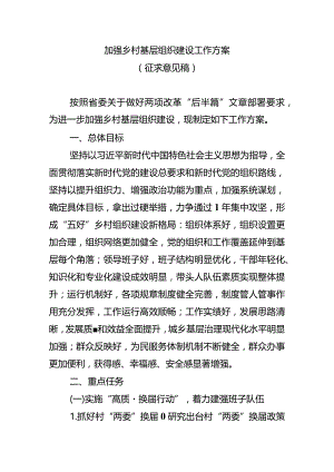 加强乡村基层组织建设工作方案.docx