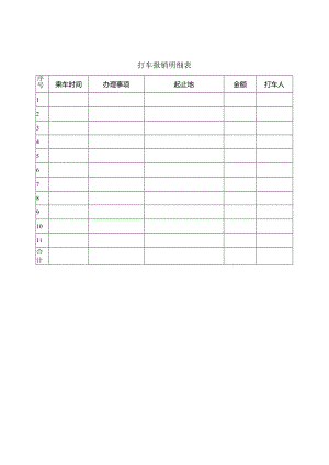 打车报销明细表.docx