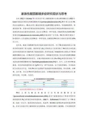 家族性醛固酮增多症研究现状与思考.docx