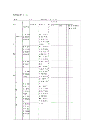 幼儿发展测评表（上）.docx